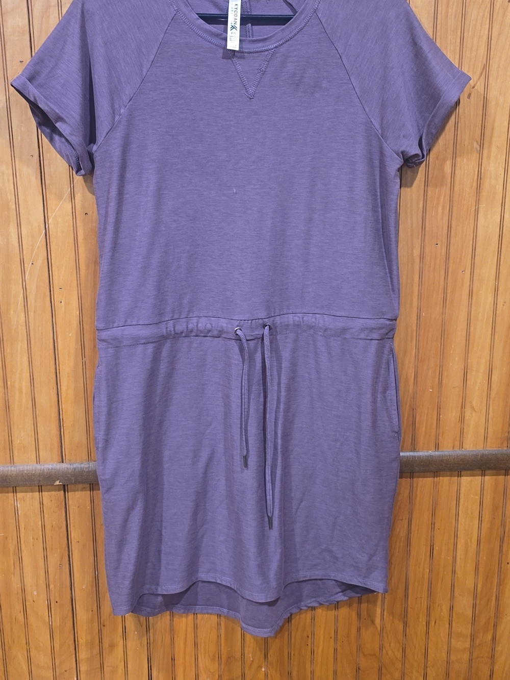 KYODAN Purple Short Sleeve Dress With Pockets Size P Small